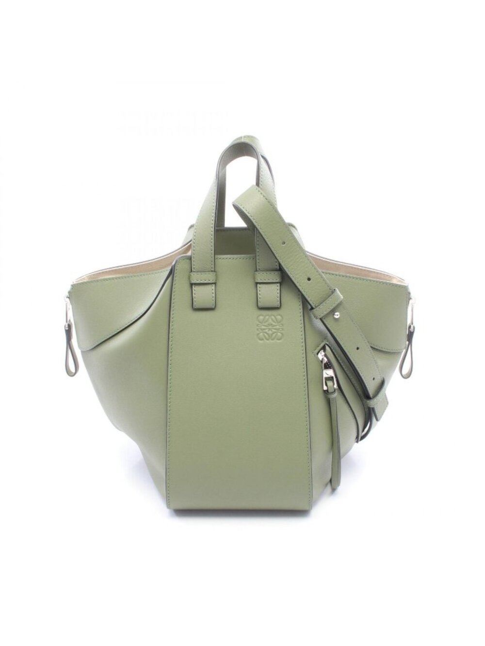 Loewe Handbag Hammock Avocado Green Leather